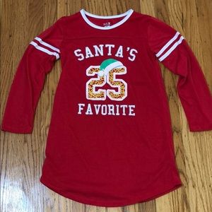 christmas sports pajama shirt